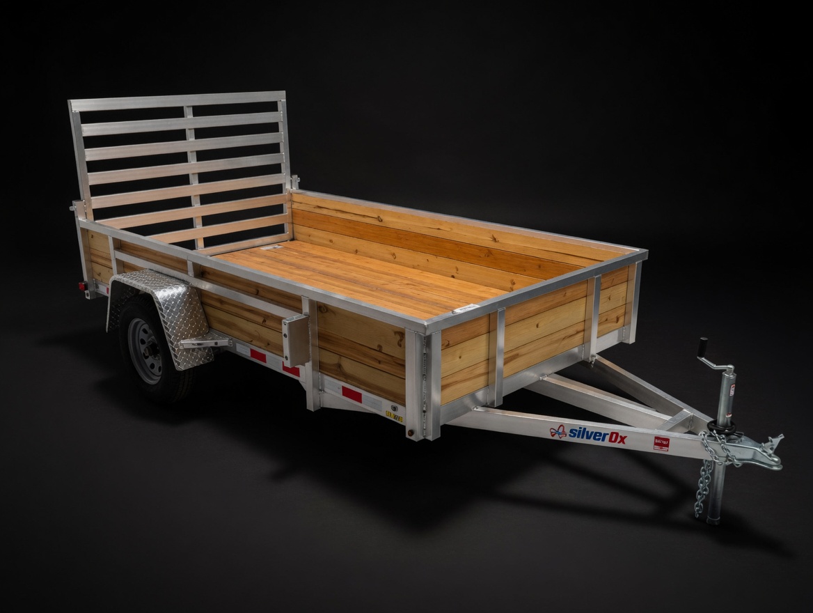 Silver Ox Woody tandem-axle wood-sided aluminum trailer